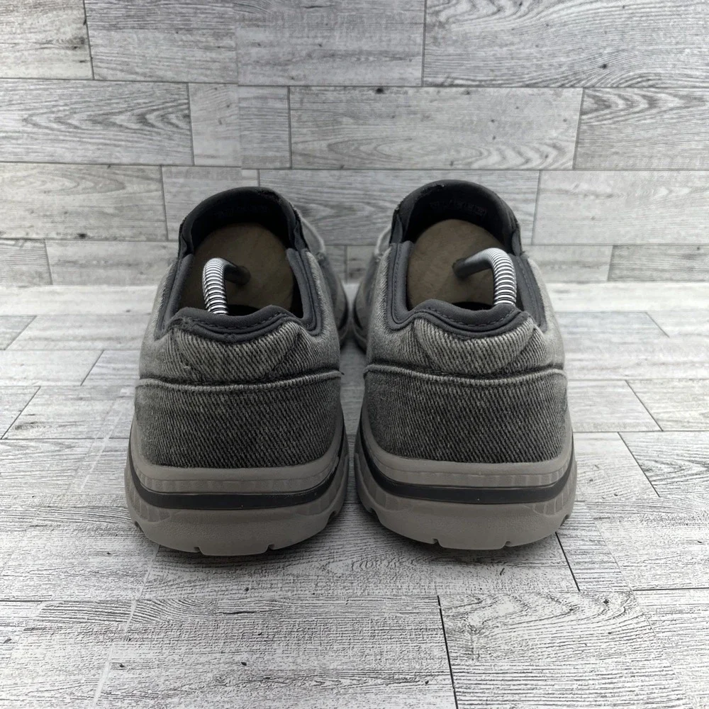 Skechers Creston Moseco Gray Slip On Loafer Shoes 65355 Men Size 12‎